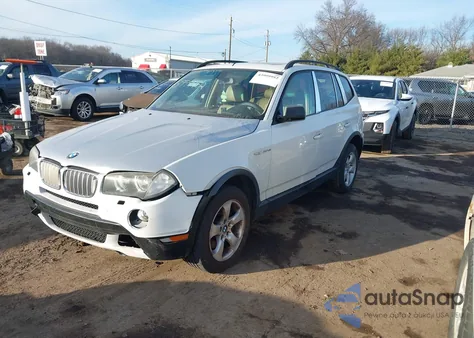2008 BMW X3 3.0Si z USA, uszkodzony, nr VIN WBXPC93478WJ07664
